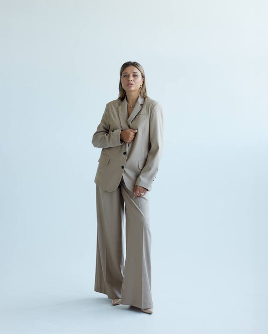 Trousers palazzo -sand