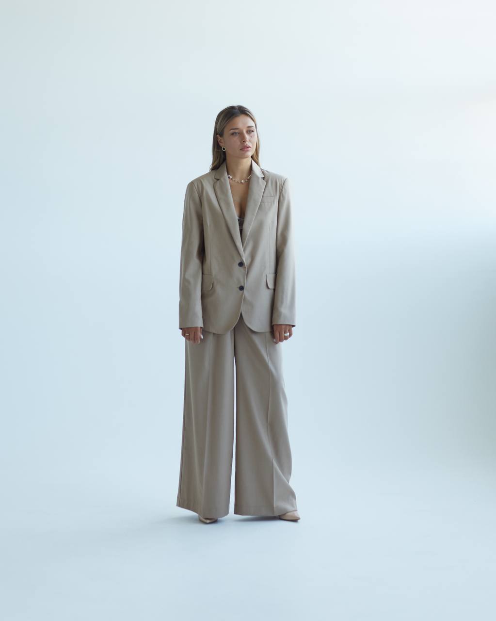 Trousers palazzo -sand