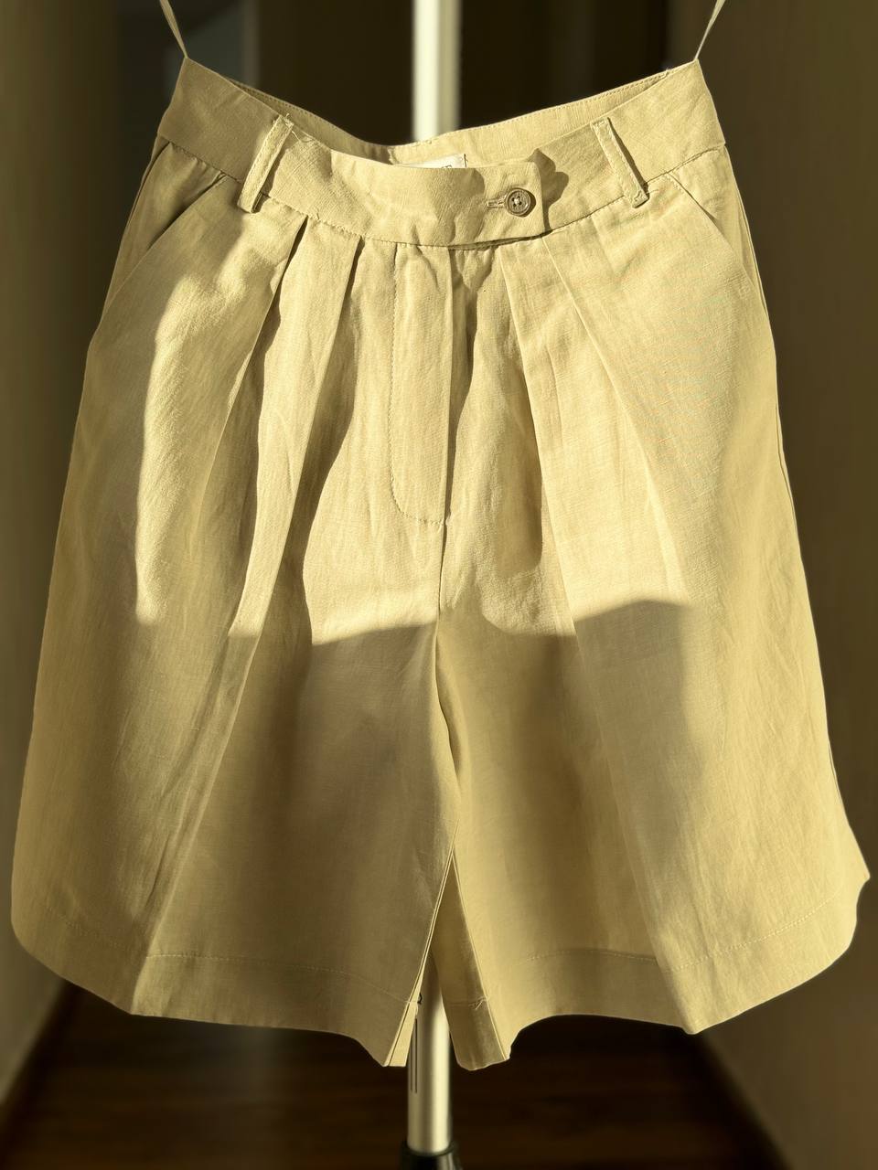 Shorts palazzo light grey